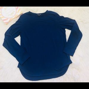 Eileen Fisher sz Large Navy long sleeve top